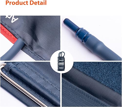 Miniatura 6 de iHealth Brazalete de presión arterial de repuesto extra grande para adultos (16.5-18.9 pulgadas, 16.5-18.9 in), compatible con monitor de presión