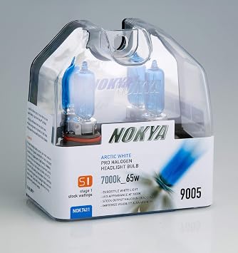 Nokya 9005/HB3 Headlight Bulbs - Arctic White 7000K 65W Stage 1