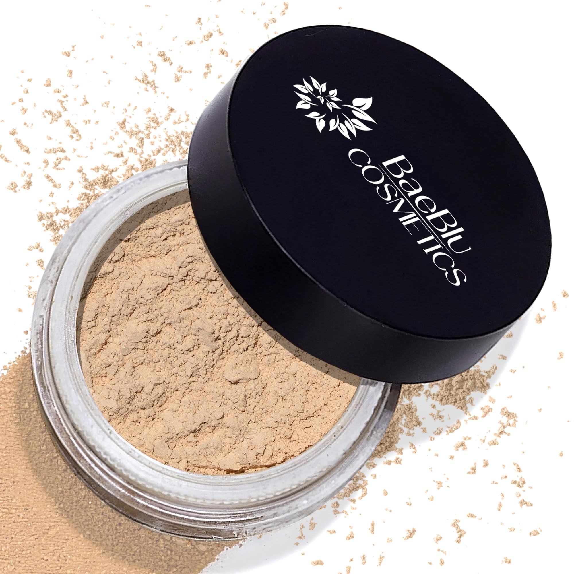 BaeBlu InstaFame Loose Powder Foundation, Momentum - Full Coverage Matte Natural Mineral foundation for Sensitive, Acne-Prone Skin - Non-Nano Zinc,