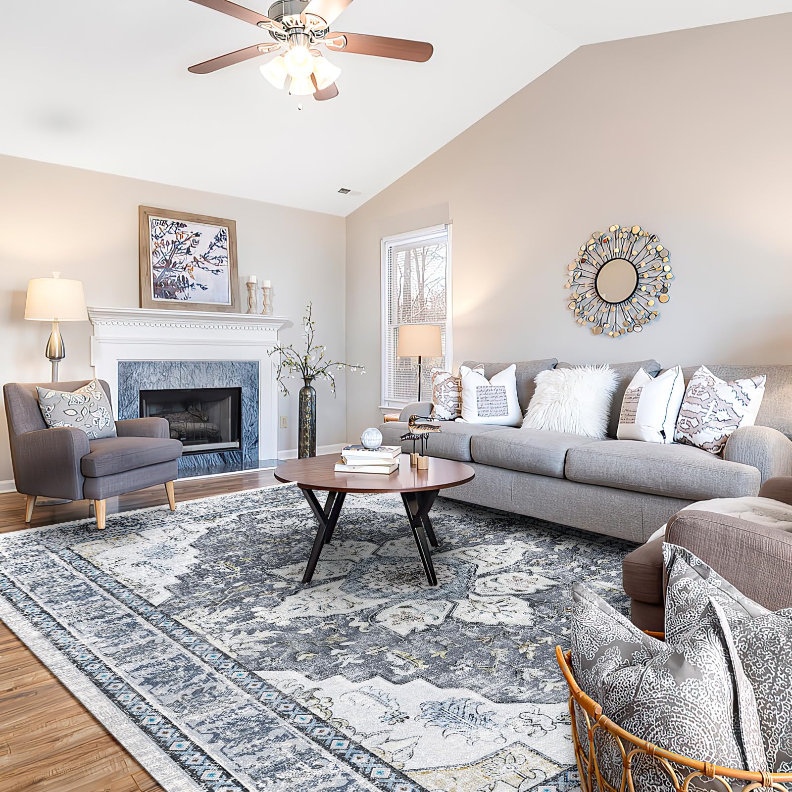 BESTSWEETIE Area Rug 8x10 Rugs for Living Room 8 x 10 Washable Rugs Non