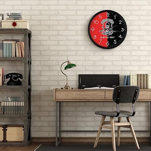 Miniatura 7 de Reloj de pared personalizado para peluquería, añade tu texto, reloj personalizado para corte de pelo, 10 pulgadas, reloj de pared personalizado para