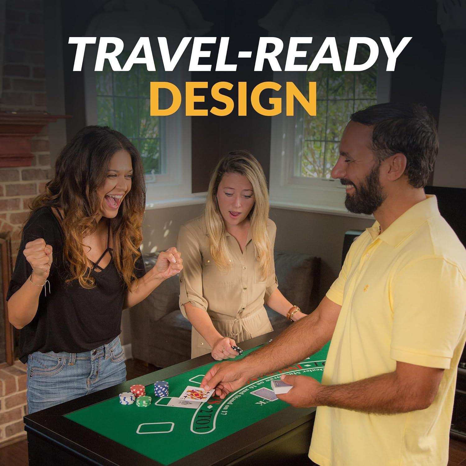 Hathaway Revolver 4 in 1 Multi Game Tabletop - 40-in Tabletop Games Set with Ping Pong, Glide Hockey, Finger Football, and Foosball Table for Family - Multi Game Table with Full Accessories