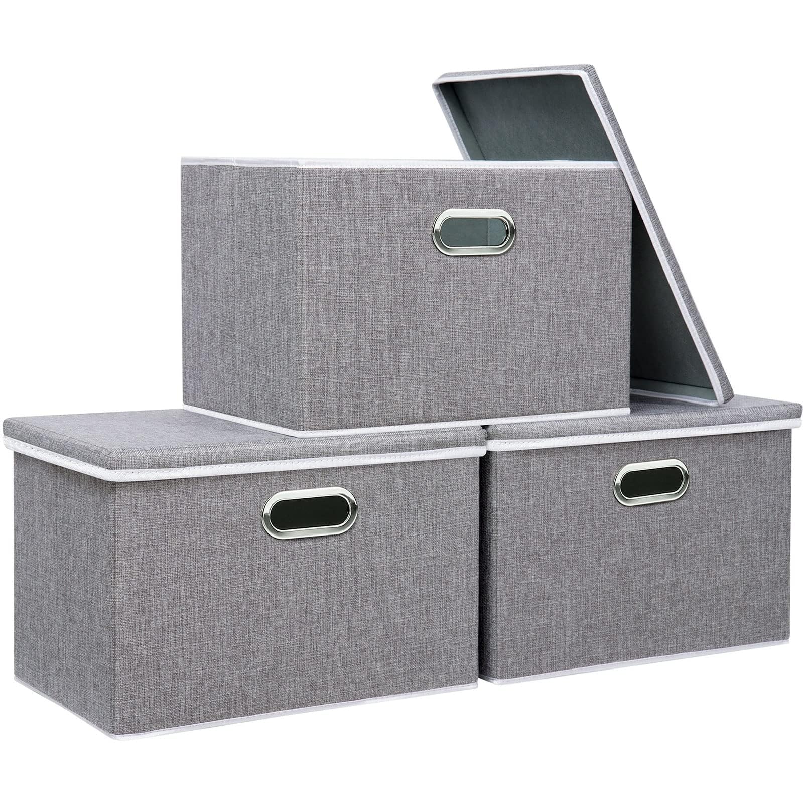 Lote Monedas Kg 4utoHydra Paquete De 4 Contenedores De Almacenamiento Plegables Contenedor Organizador De Plastico De 80 Litros Con Tapa Para Organizacion Del Hogar Caja Almacenamiento Tapa