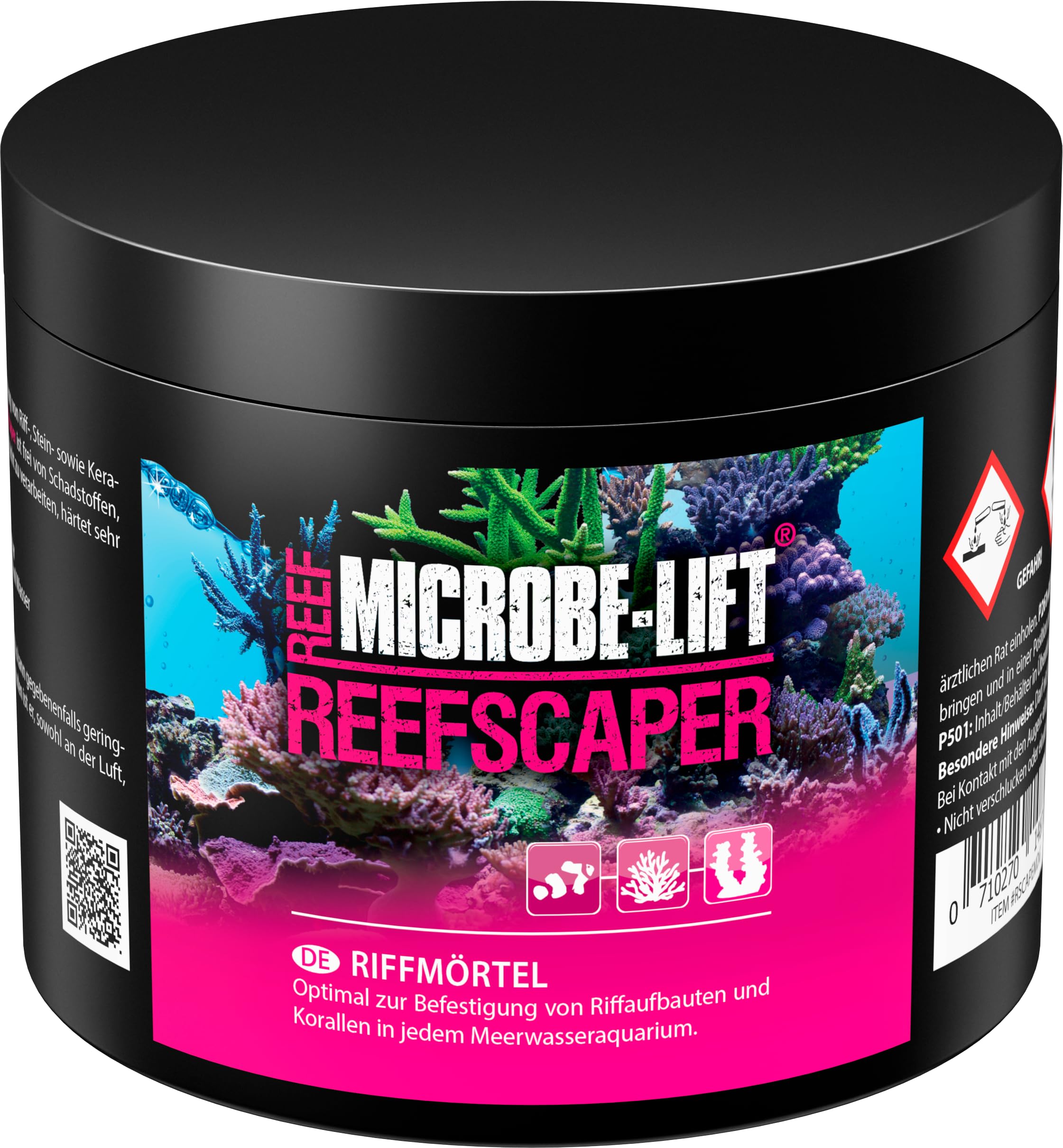 Microbe-Lift Reefscaper - 500 g - Professional Reef Mortar Ideal for Stable Fixing of Corals and Reef Structures in Saltwater Aquariums, Easy to Use