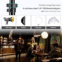 Vista 8 de SMALLRIG Soporte de luz para fotografía de 110 pulgadas/9.2 pies/280cm, soporte de trípode de aluminio acolchado con aire con tornillo de 1/4