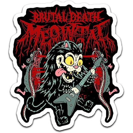 Black Cat Metal Sticker: Show Your Purrfect Dark Side