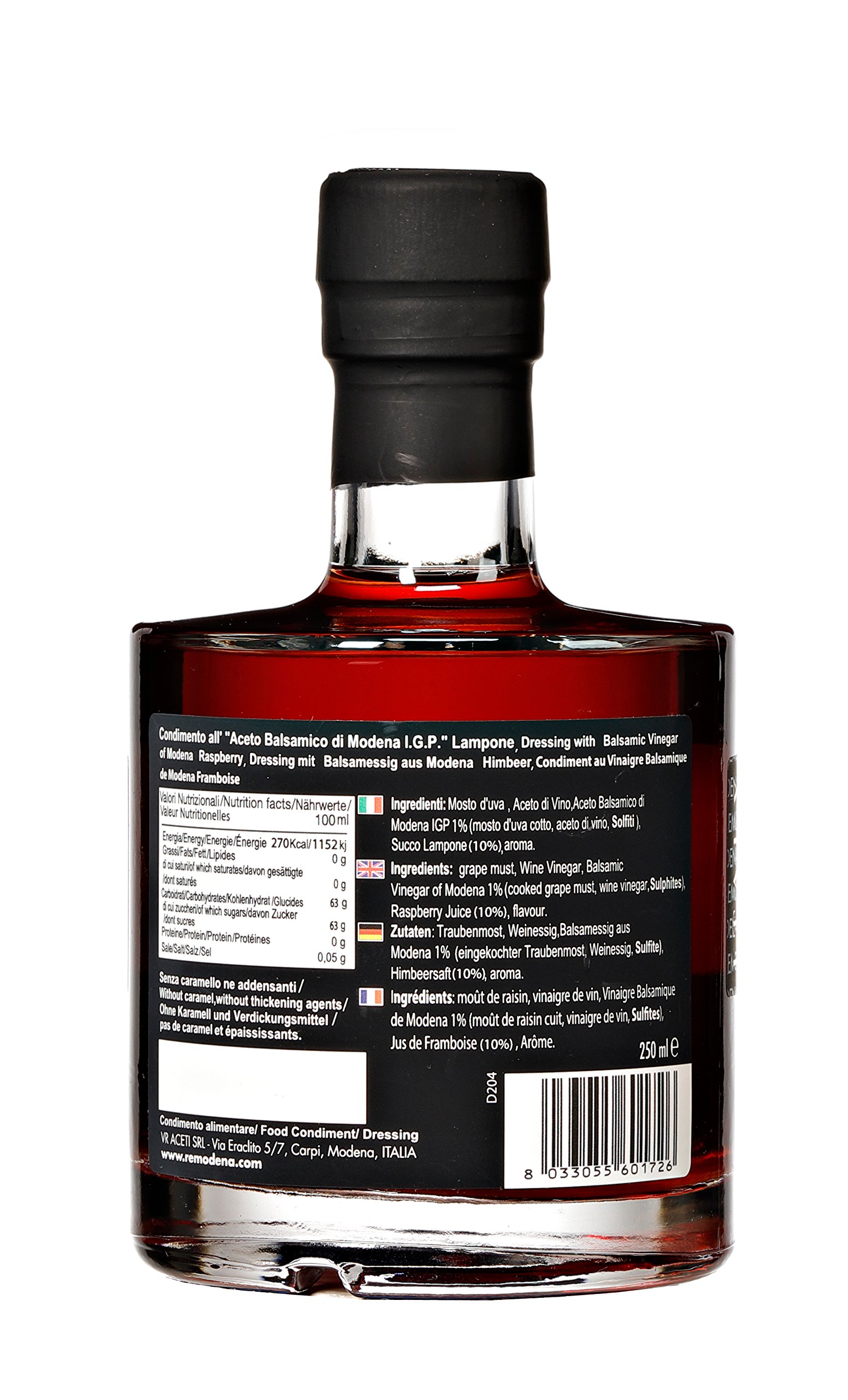 Re Modena Condimento all' "Aceto Balsamico di Modena Igp " Lampone - 3 bottiglie