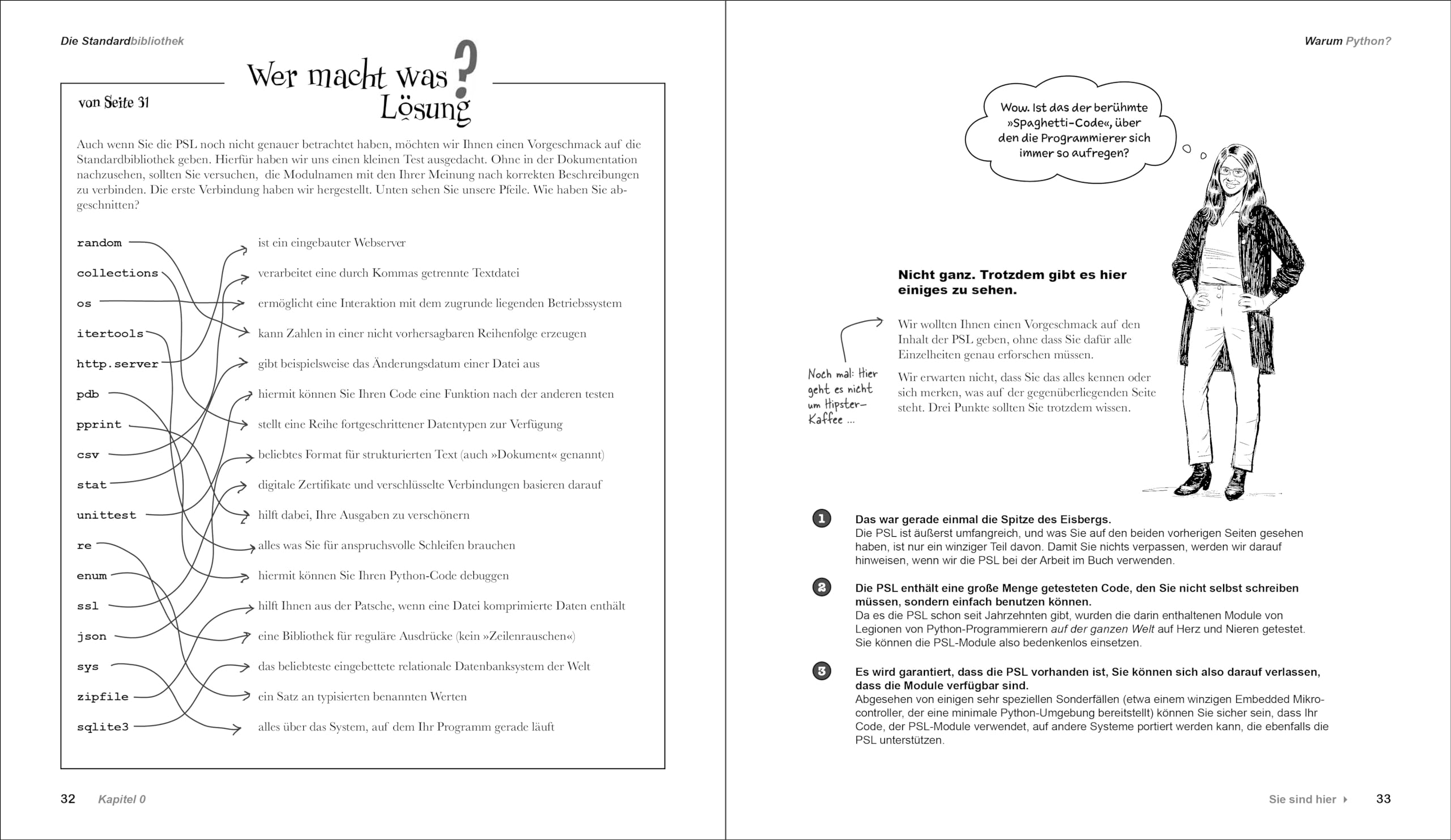 Python von Kopf bis Fuß: Grundlagen und Praxis der Python-Programmierung