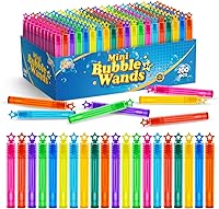 Vista 11 de 36 piezas de varitas mini para burbujas, surtido de juguetes para fiestas de cumpleaños, Halloween, bolsas de regalos, premios de carnaval, bodas