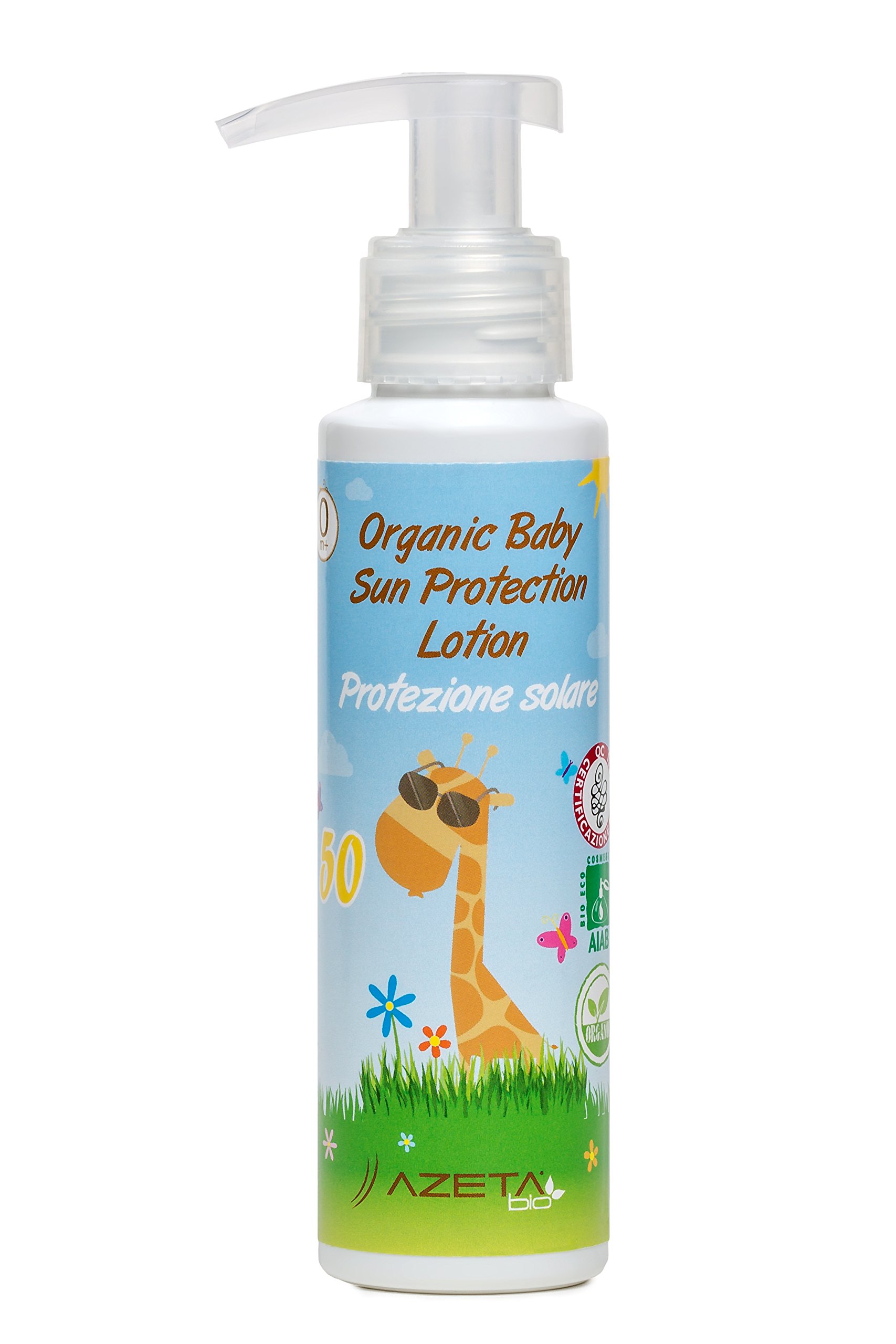 Protezione Solare 50 ***Nuova Formula 2020*** - AZETA bio - Linea bimbi (100 ml)