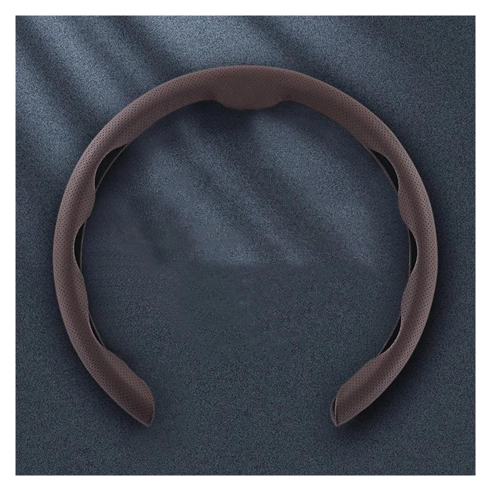 Volantes Cubierta Volante Fibra Carbono, para Hombres/Mujeres, Antideslizante, Agarre cómodo, Duradero, Universal Funda Volante(Coffee-H)
