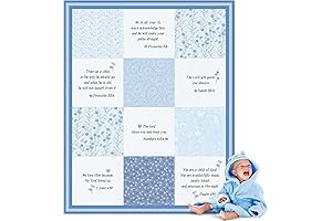 Cherished Moments: Christian Inspiration for the Little One's Blanket