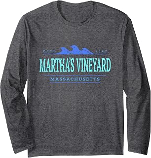 Martha's Vineyard Massachusetts | Martha's Vineyard MA Coast Long Sleeve T-Shirt