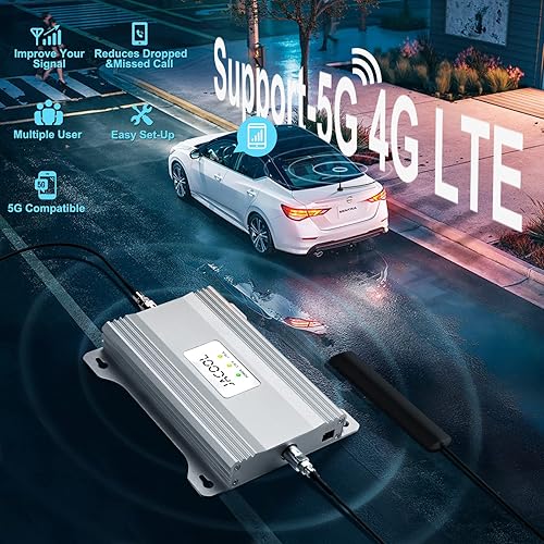 Miniatura 4 de Amplificador de señal de teléfono celular RV para automóvil, vehículo, camión, 4G, LTE, 5G, banda 131217, Verizon, amplificador de señal celular