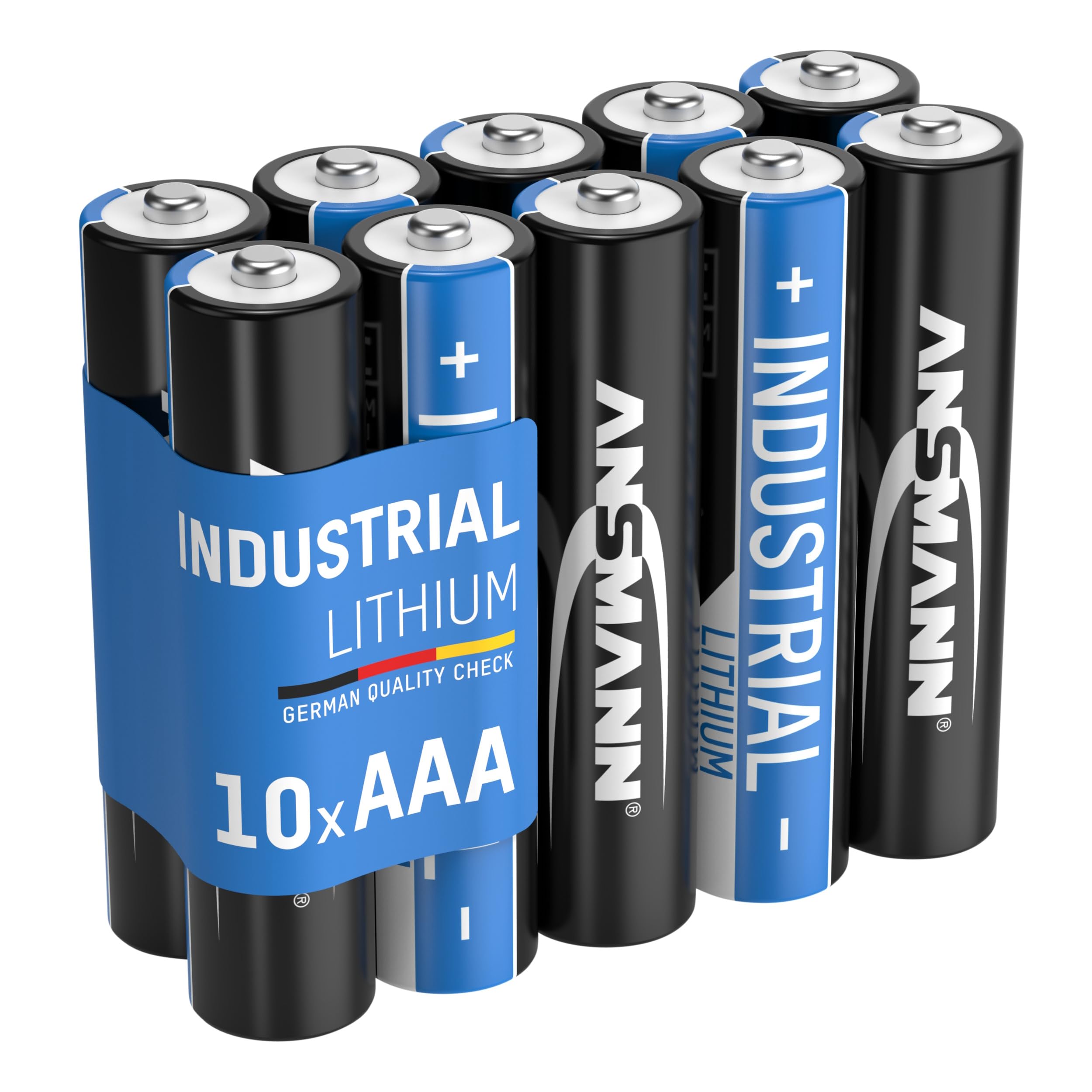 Ansmann 1501-0010, 3000 mAh 1.5 V, AAA, Micro, L92 FR03 Lithium Industrial High Energy Battery