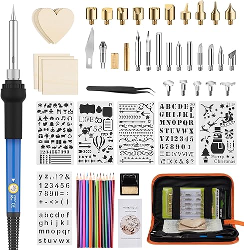 Wood Burning Kit for Adults Wood Burner with Adjustable Temperature - Professional Wood Burning Tool for Beginners Kids Soldering Embossing Carving