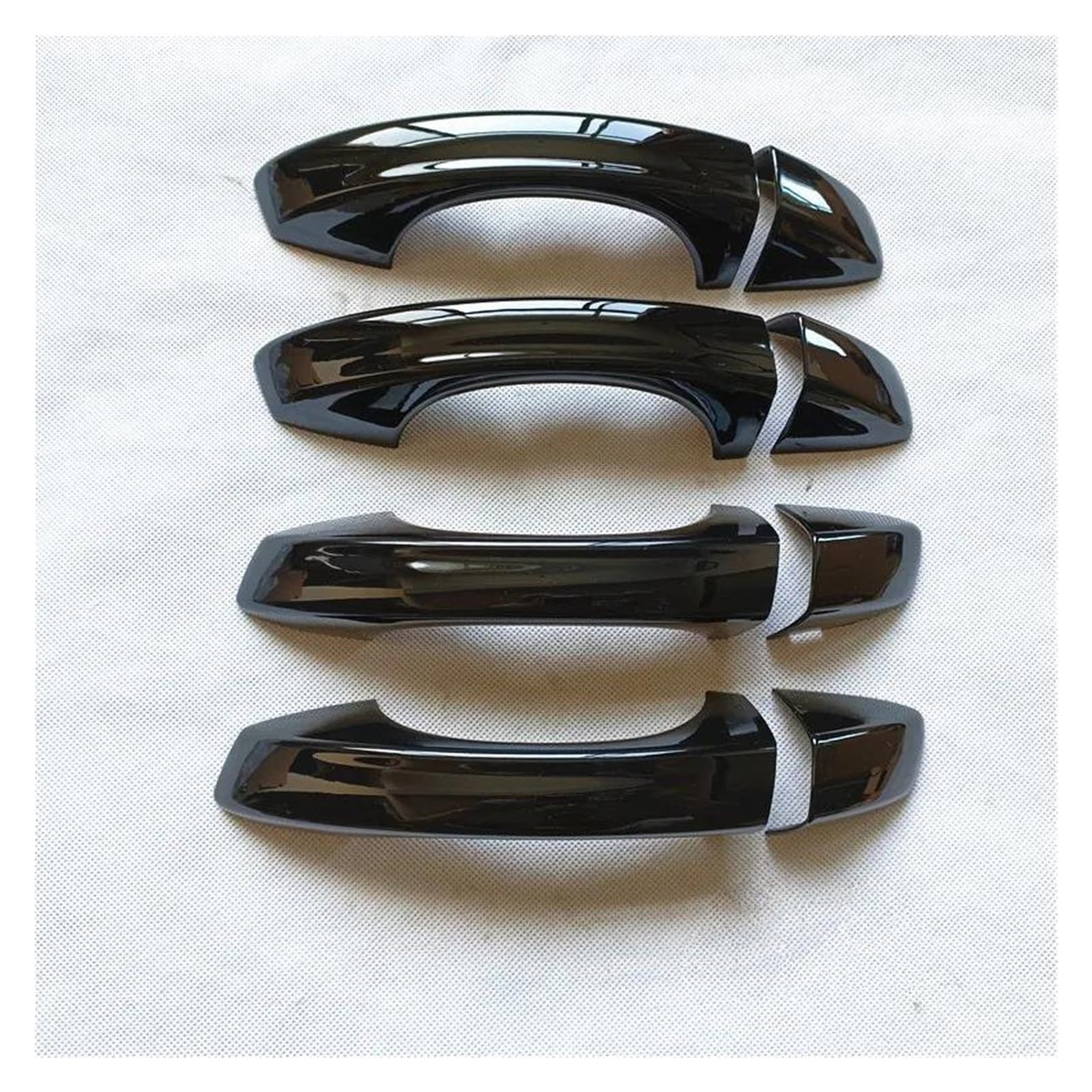 KJHOPY Car Door Handle Cover Trim Plastic Gloss Black for Seat for Ibiza 6F MK5 FR 2018 2019 2020-2025(Style 1)