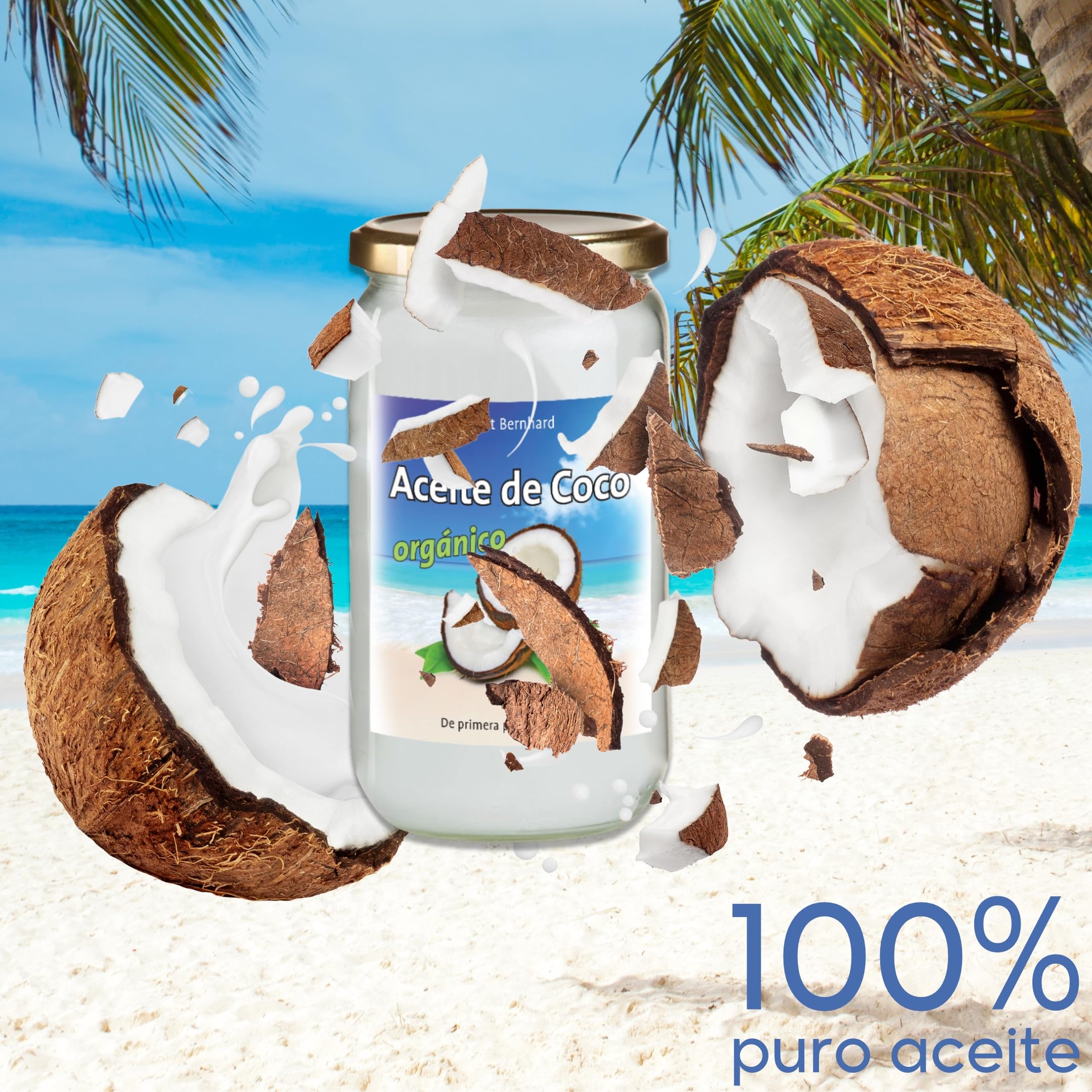 Aceite de Coco organico - Virgen extra - 1000ml
