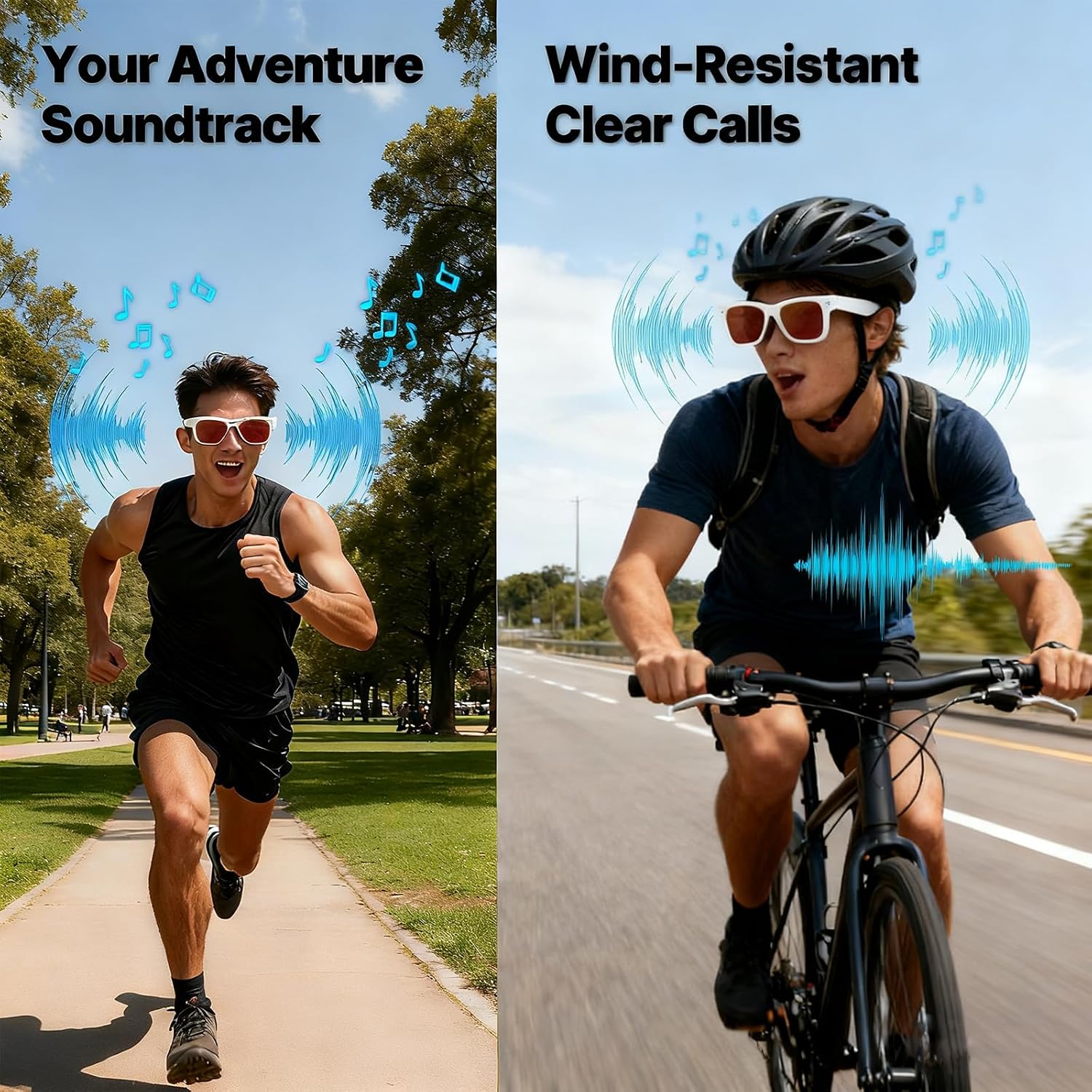 Sunglasses with Camera for Women, Bluetooth Smart Video Recording 8MP 1200P HD UV400, AI GPT Voice Assistant POV Glasses for Beach Vacation Travel Outdoor Sports, Open-Ear Audio Dual-Mic Call 32G