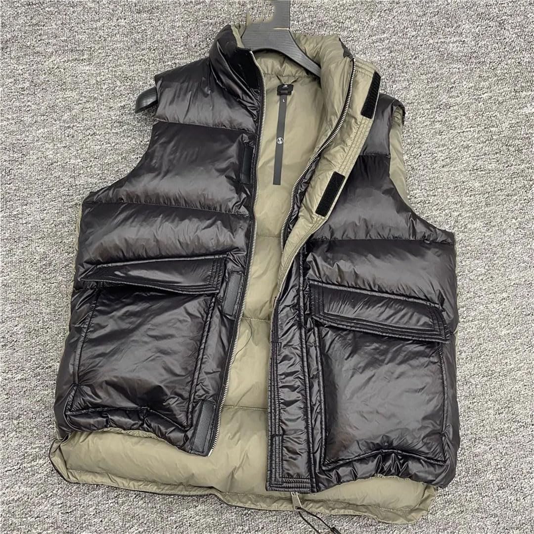 Vogrtcc Chaleco De Plumón De Pato Blanco Para Hombre Chalecos Cálidos De Invierno Chaquetas De Invierno