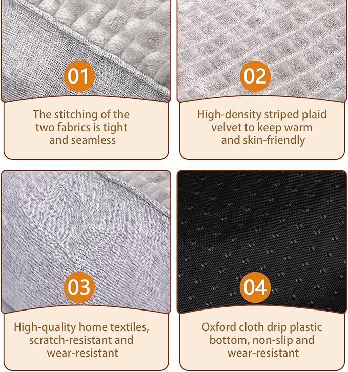 Cama para Perro Pequeño Colchoneta Lavable miniatura 4