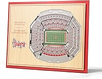 Vista 57 de YouTheFan NCAA Oklahoma Sooners - Arte de pared 3D de 5 capas con vista al estadio, Gaylord Family Oklahoma Memorial Stadium, 13.00 x 17.00 pulgadas
