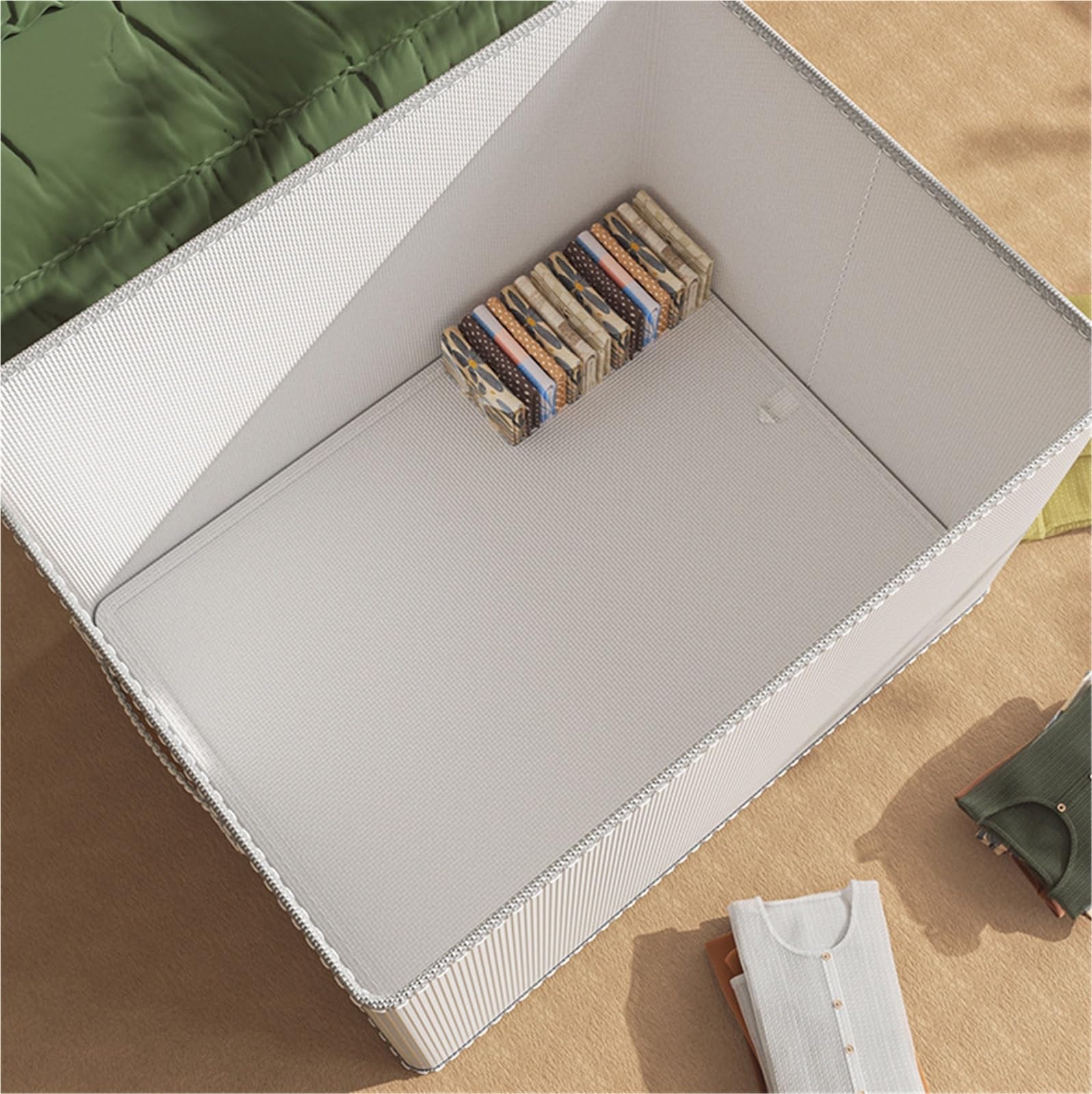 Torby Do Przechowywania Pudełko Do Przechowywania Pod Łóżkiem Szafa Z Zamkiem Błyskawicznym Na Koce Ubrania Przeprowadzka(50 * 40 * 31cm)