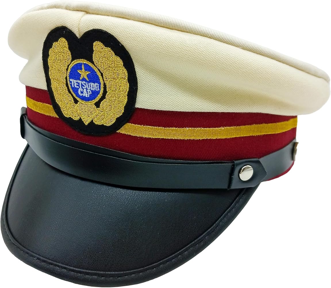 西武鉄道　車掌帽子　夏用 Amazon | 鉄道キッズ 車掌＆運転士 帽子 車掌帽子 白 約54cm（キッズ