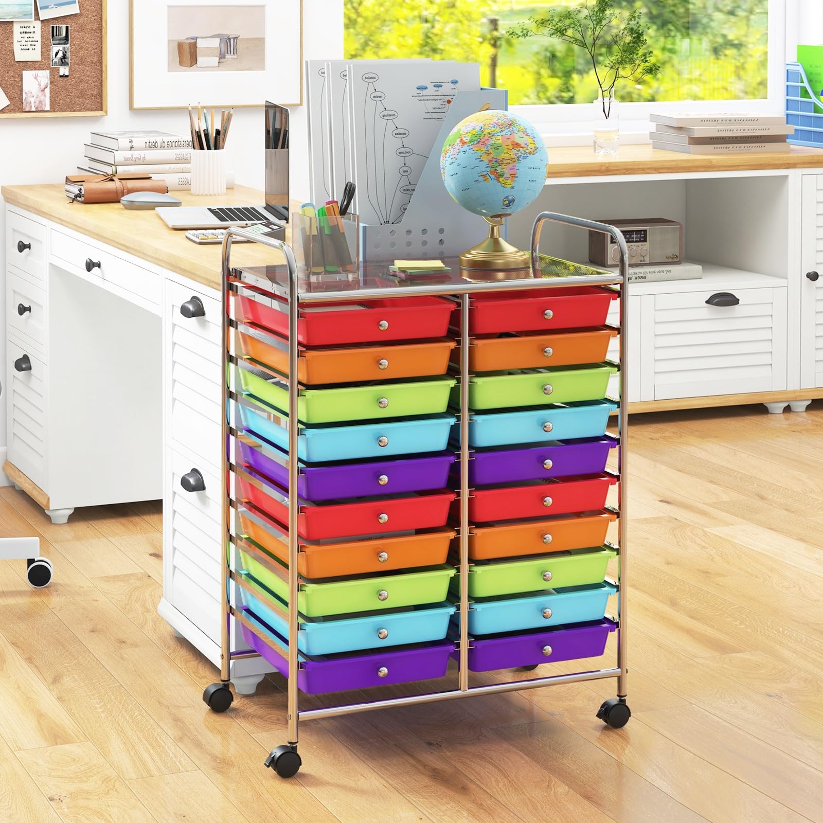 Amazon.com: RELAX4LIFE 20 Drawer Rolling Storage Cart, Mobile