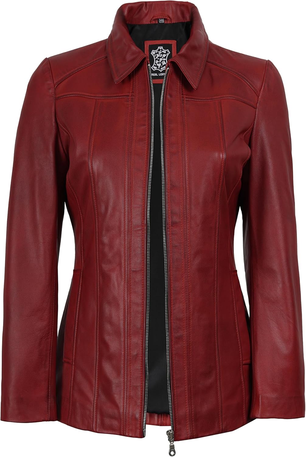 Decrum Leather Jacket Women - Casual Coat Style Real Lambskin Leather Jackets for Women - Image 2