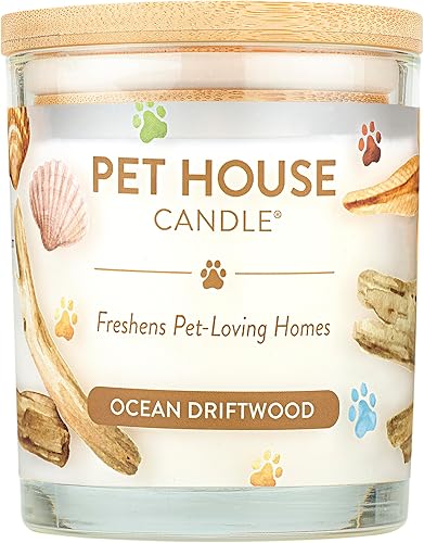One Fur All, Pet House - Vela 100% cera de soja, eliminador de olores de mascotas para el hogar, velas aromáticas, no tóxicas y ecológicas (paquete