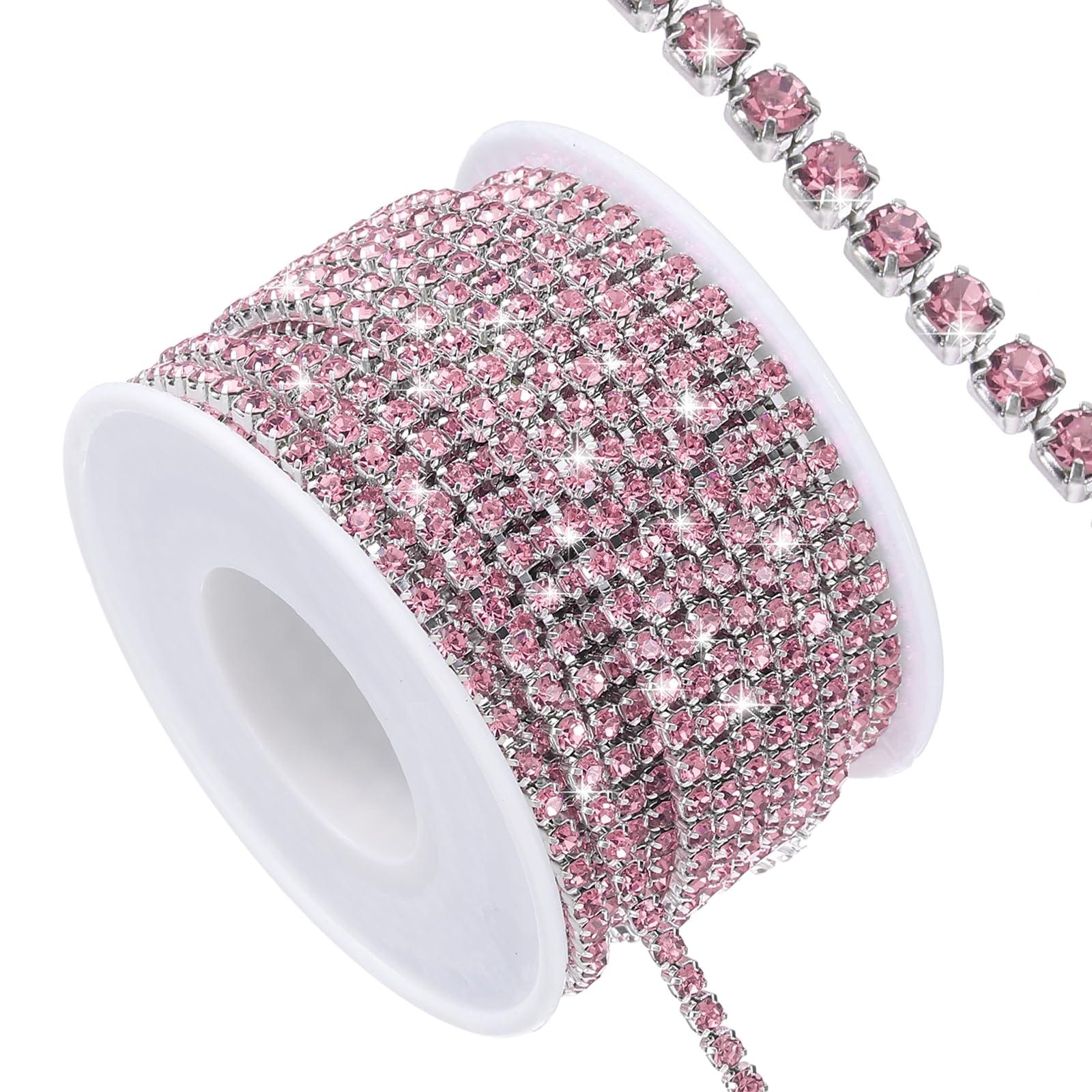 Bande de strass rose clair 9,9 m galon déco loisirs créatifs