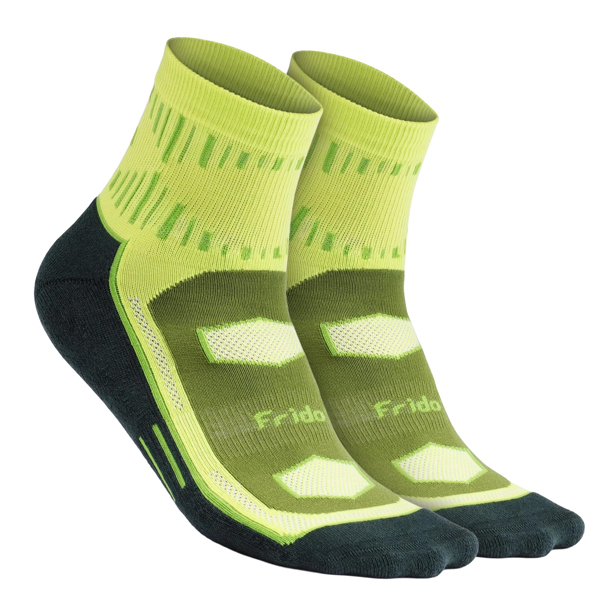 Active Quarter Length Socks for Men & Women | Ideal for Badminton, Walking, Running, Gym & Sports | Anti-Sweat, Odor-Free | Cotton Nylon Grip Socks