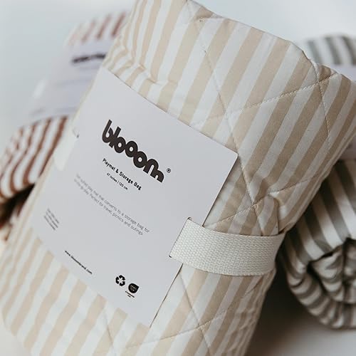 Miniatura 8 de Blooom Alfombra de juego acolchada 2 en 1 y bolsa de almacenamiento para bebé, portátil, suave y cómoda, perfecta para viajes y sobre la marcha,