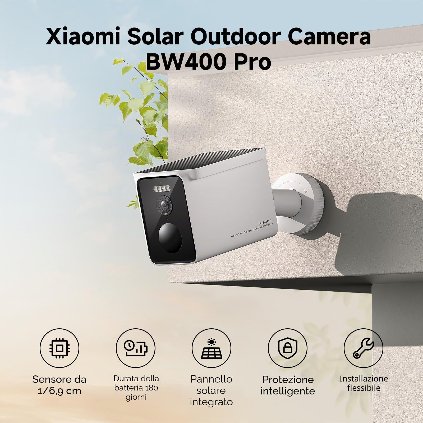 XIAOMI Solar Outdoor Camera BW400 Pro Set