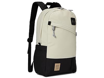 Topo Designs Daypack Classic Backpack Bags Bone White/Black, Leather/Nylon