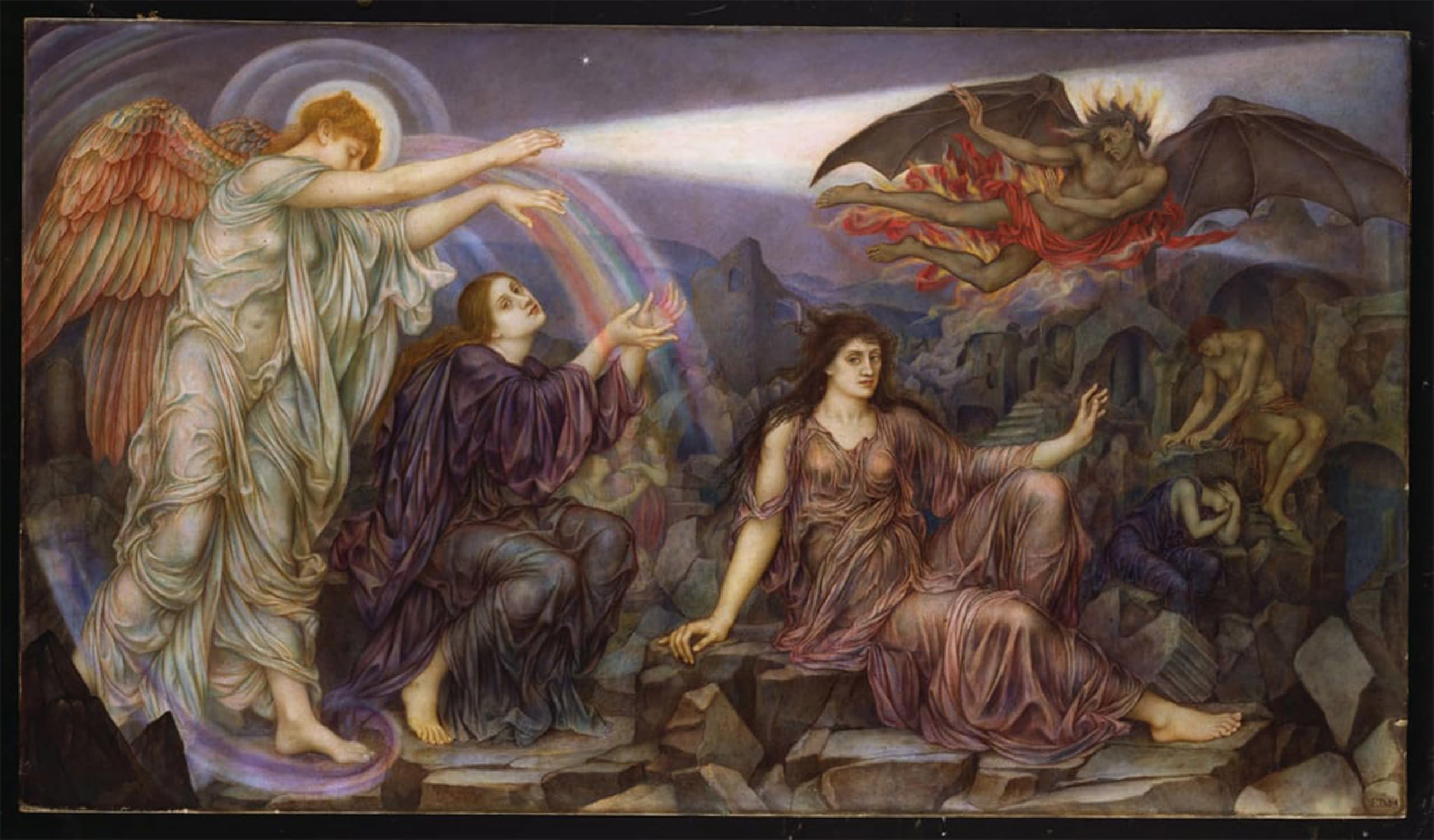 ARTXLXXBN Famous Painting Art Wall Decor Abstract Art Picture the Searchlight by Evelyn De mrgans Animal Pictures for Home Decor 60x90cm
