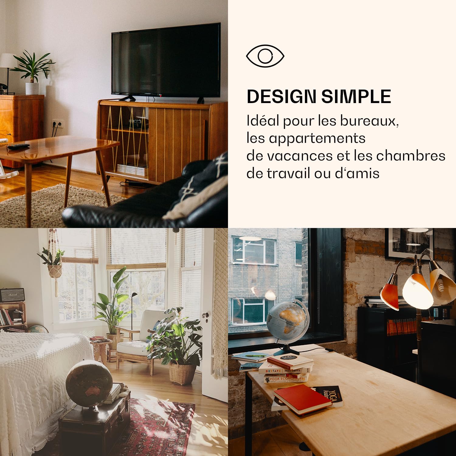KLARSTEIN Pluto – congélateur 1 zone de refroidissement, thermostat à 5 niveaux, 0 à -18 ° C, avec façade en verre, pieds réglables en hauteur, silencieux, volume 80 litres - noir