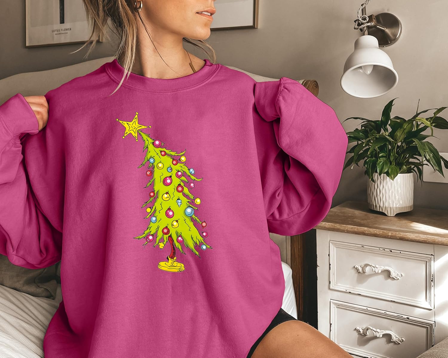 MAXIMGR Women's Christmas Graphic Sweatshirts - Merry Xmas Holiday Pullover Tops - Image 2