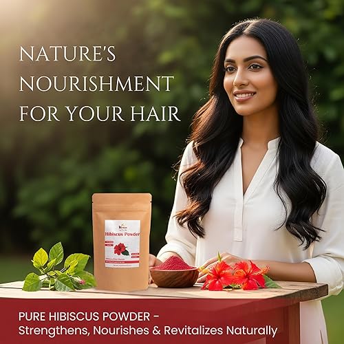 Miniatura 2 de Polvo de flor de hibisco  3.53 oz (100 g)  Polvo natural y puro para el cuidado del cabello por KVAAS
