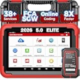 Launch X431 PROS V 5.0, 2026 Newly Bidirectional Scan Tool, Bluetooth Launch Scanner with DBSCar VII Connector,38+ Reset for All Cars,Online ECU Code,CANFD,FCA AutoAuth,VAG Guide,2 Yrs F-Ree Update