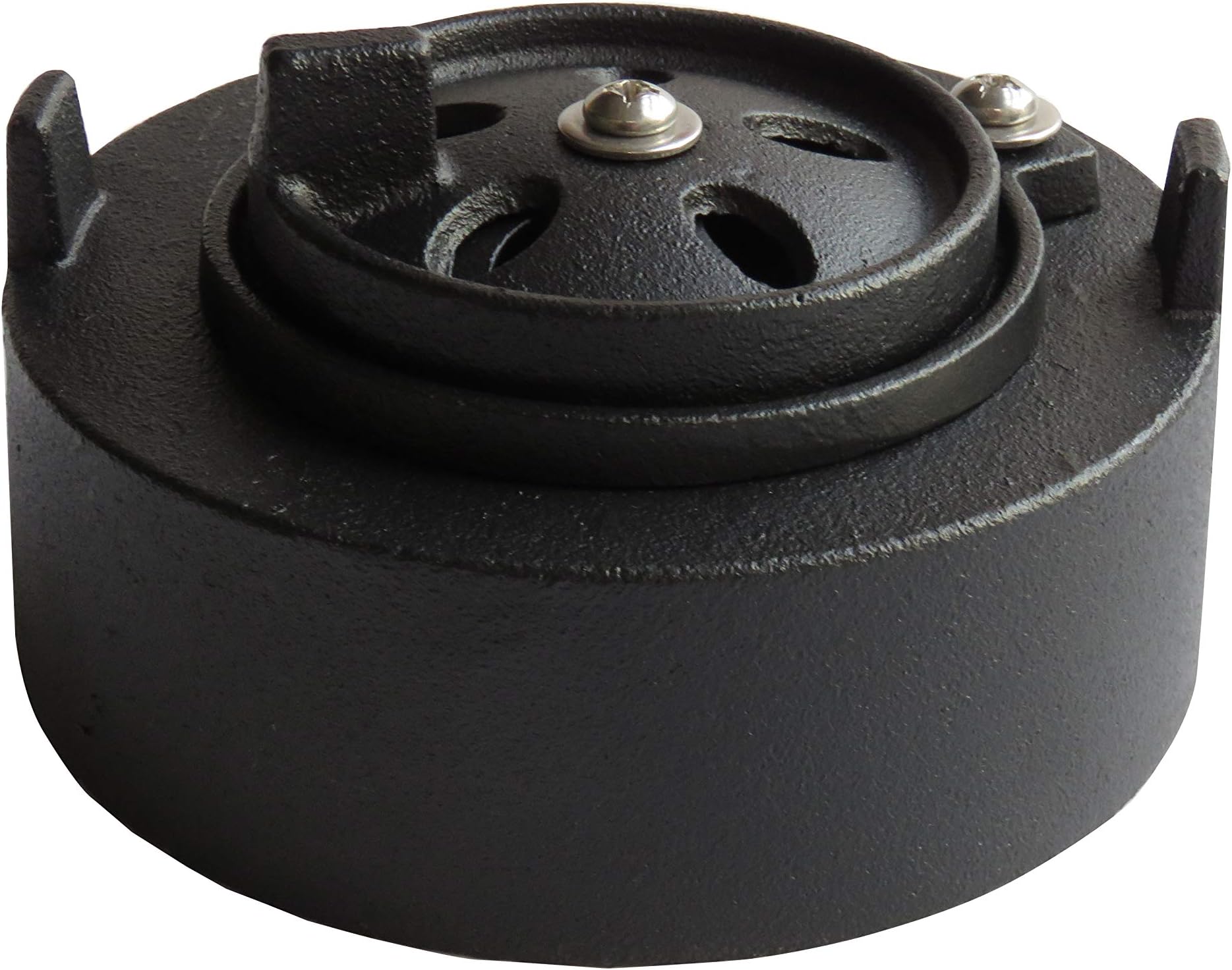 PanHy Grill Dual Function Kamado Top Draft Damper Cap Vent,Cast Iron Adjustable Slide Chimney Fit for KJ Classic, Big Joe and Other Kamado Stove