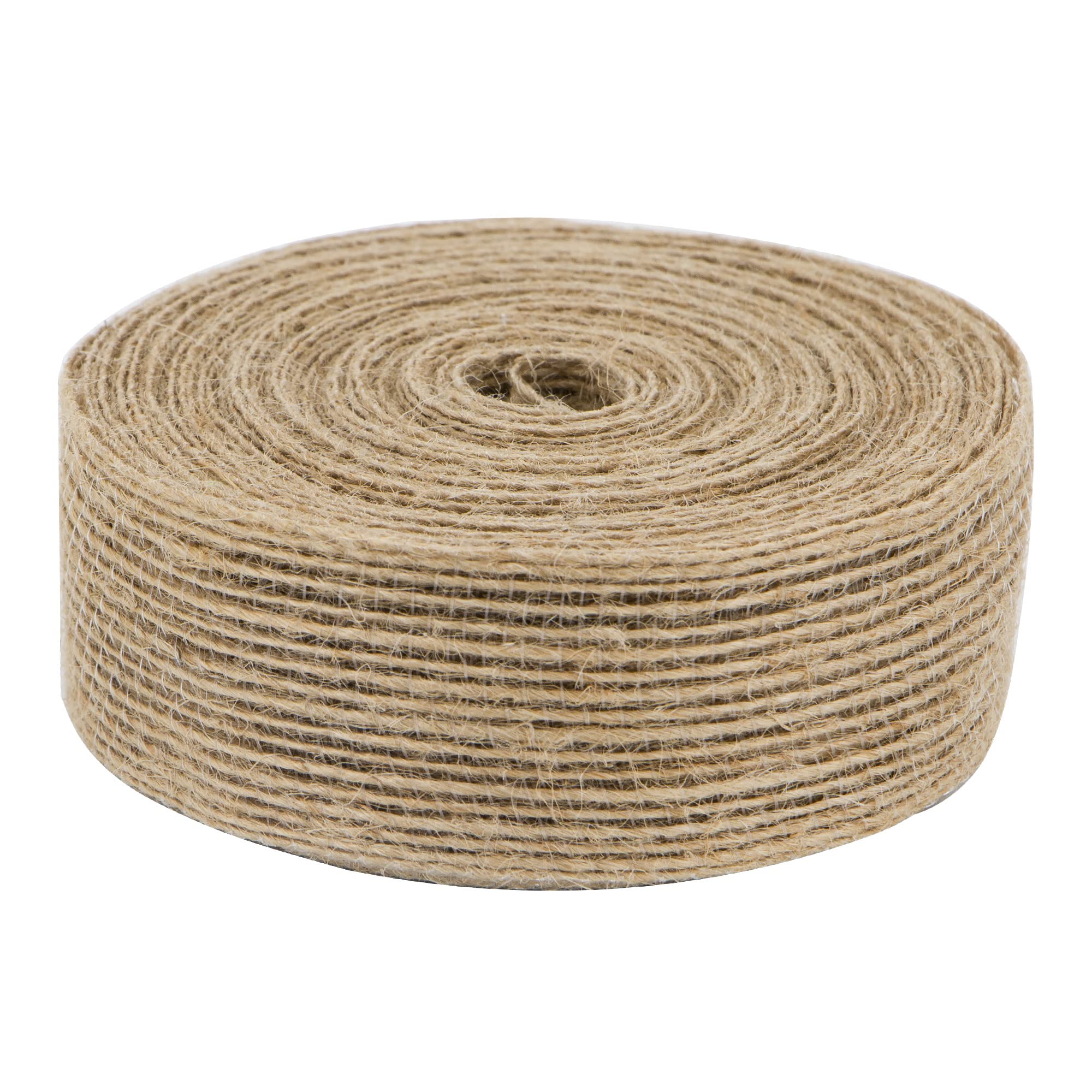 Time to Sparkle 3.6cm*10m Jute Craft Ribbon Burlap Rustic Hessian Ribbons for Crafts Gift Wrapping Hessian Fabric Burlap Ribbon Gift Wrapping Christmas Tree Wedding Decoration Event Party — image 1