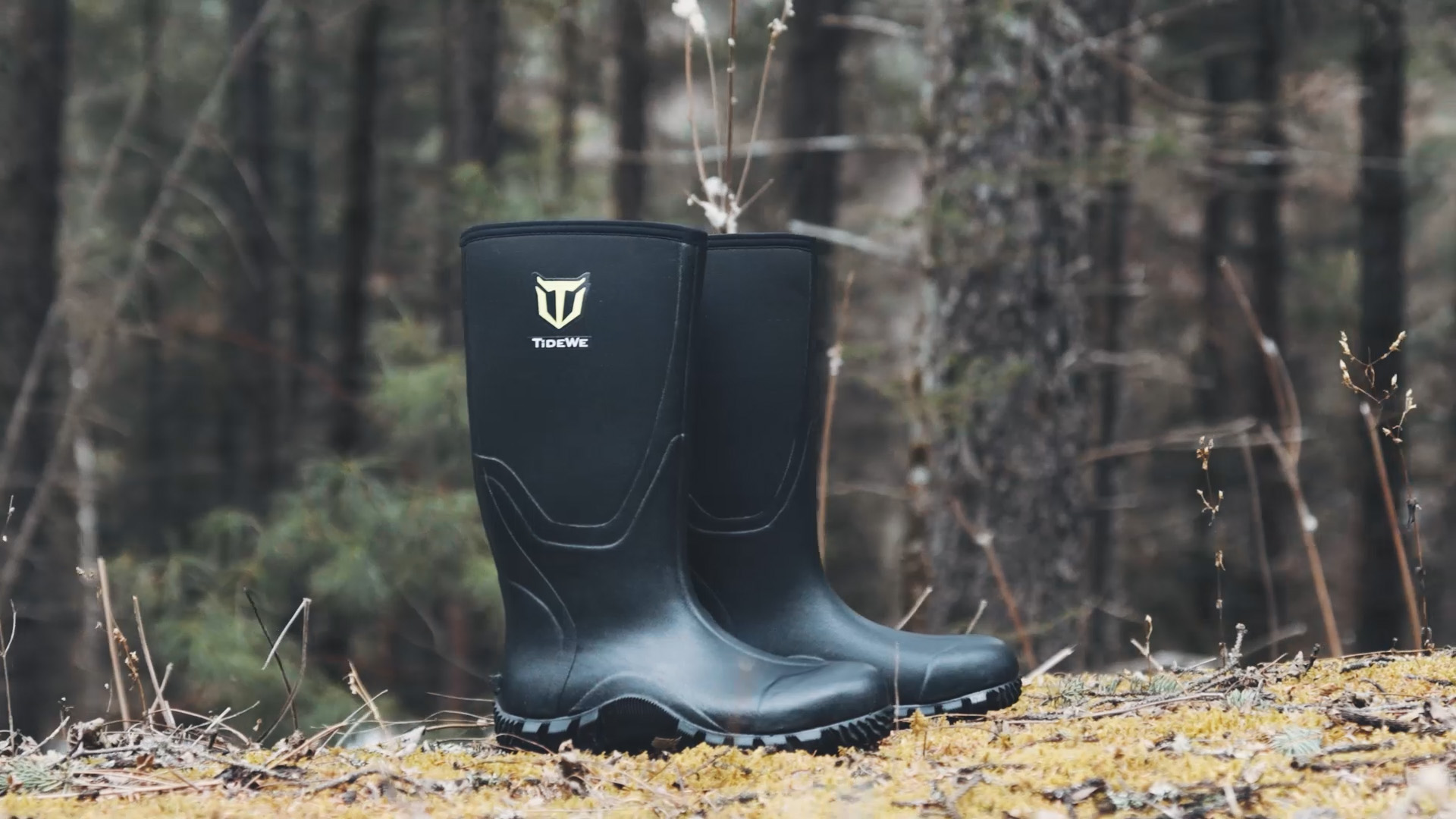 TIDEWE Rubber Boots for Men Rain Boots with Steel Shank Neoprene Size 8 TIDEWE Women main image 2