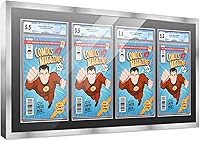 Vista 77 de Poster Palooza Marco de cómic con paspartú para 2 cómics CGC, CBCS o PGX Graded Comics – Marco de cómic negro para cómics de 8.125 x 13 pulgadas