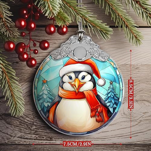 Miniatura 4 de Touber Adorno de Navidad de pingüino, decoración de árbol de liquidación, regalos para los amantes de los pingüinos