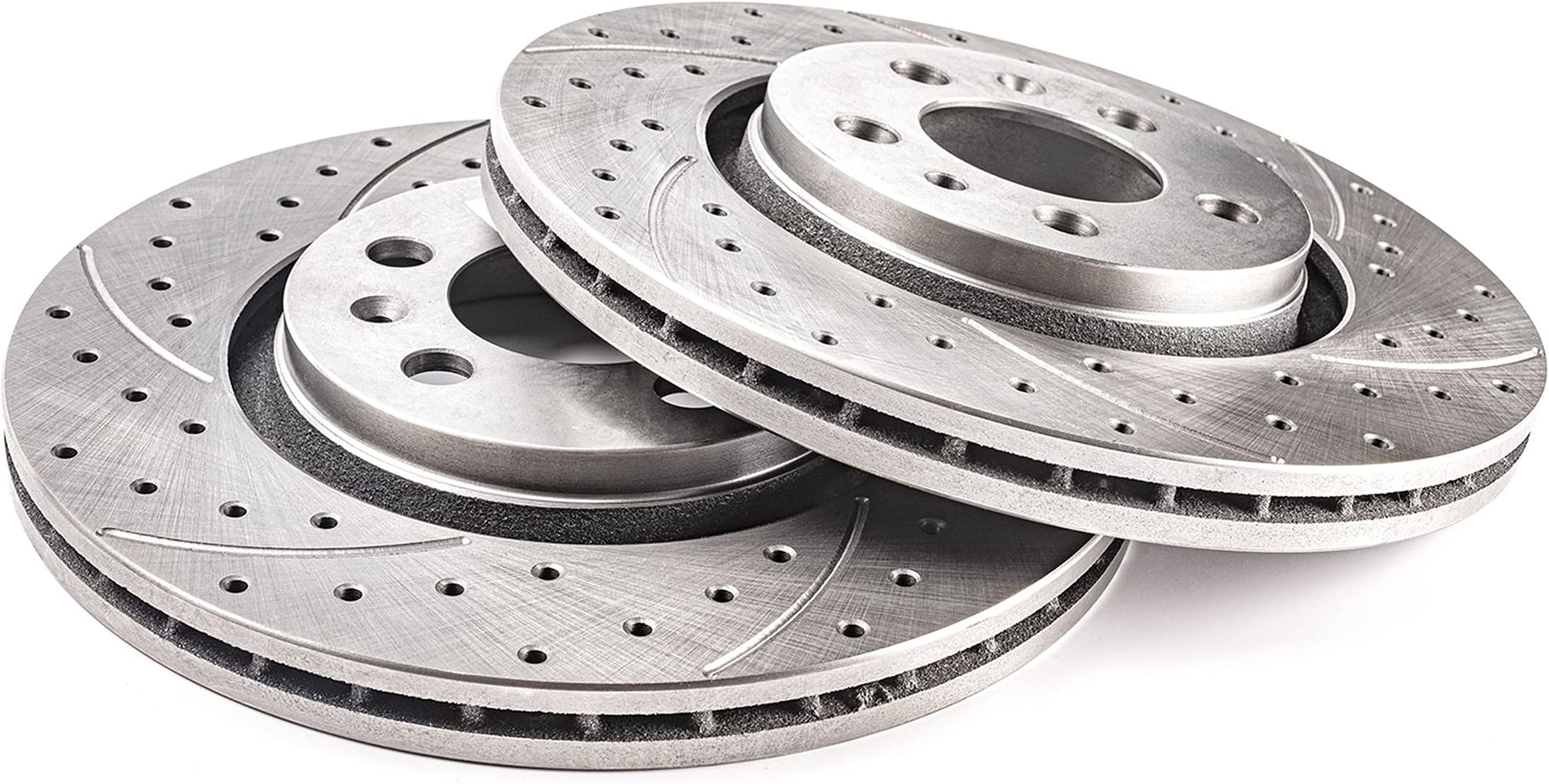 Drilling and Grooves GT Sport Brake Disc Rotors Compatible With KIA PICANTO BA 2004 2005- 1140GV - Front - ventilated - Number of Holes 4 - Diameter 241x18