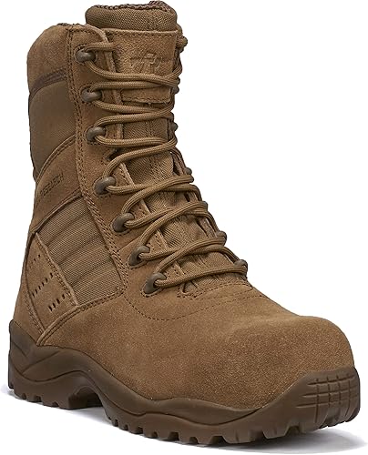 Tactical Research Guardian TR536 CT Botas de combate ligeras con punta compuesta para hombres de 8 pulgadas, para clima cálido, AR 670-1AFI 36-2903,