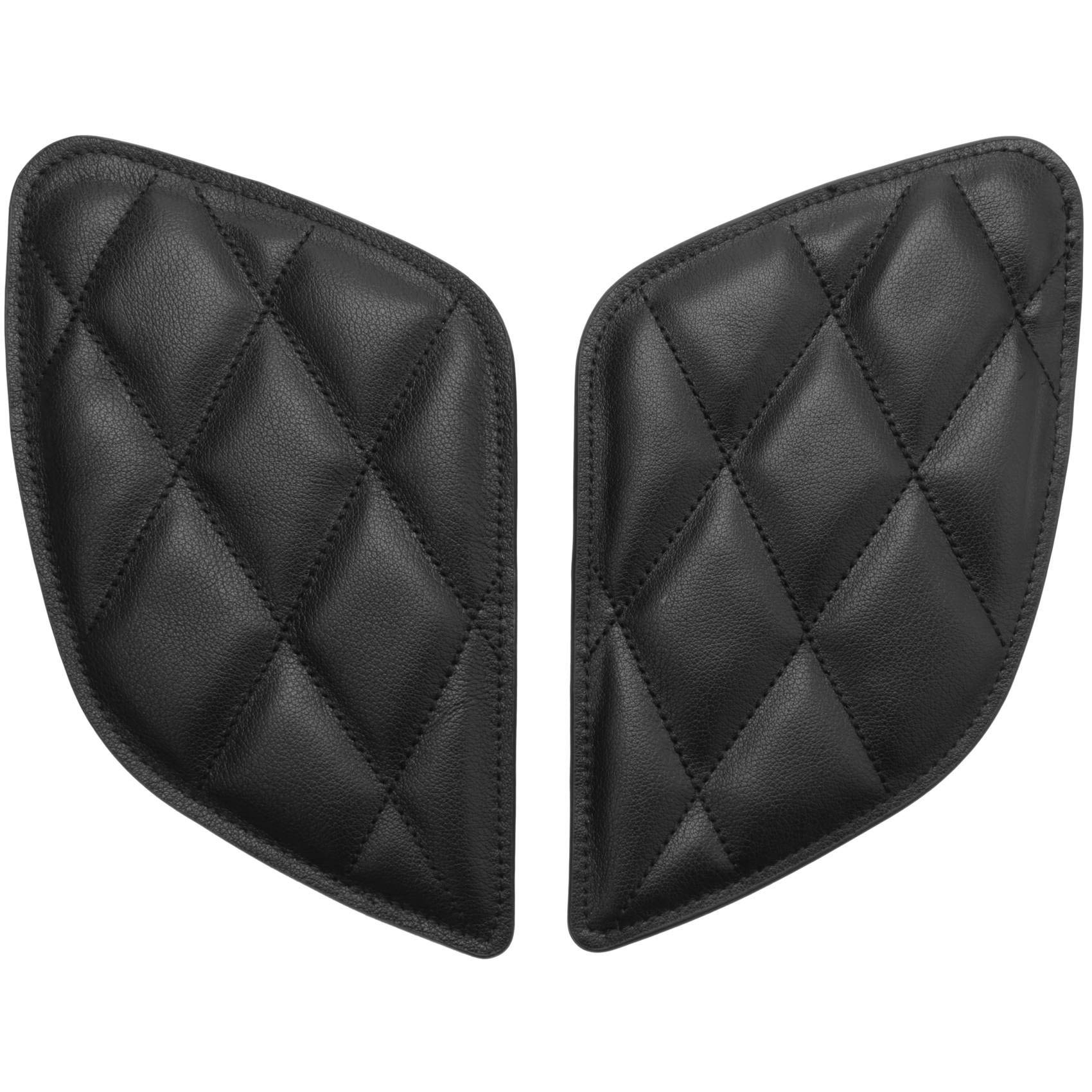 Adesivo Serbatoio Moto Protezione Serbatoio Moto retrò Decorazione Vintage Cafe Racer Style Knee Grip Moto Tank Pad (Nero)