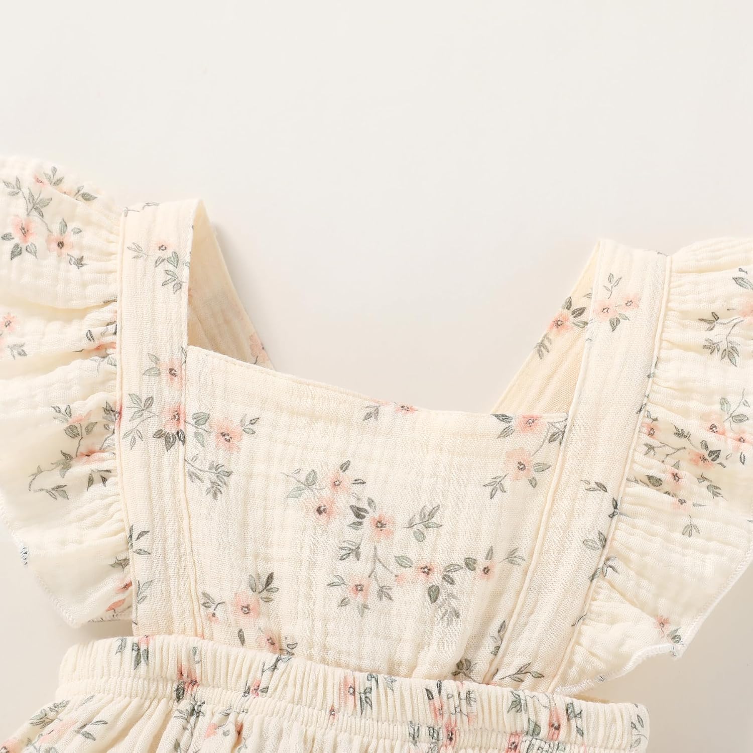 Happy Town Newborn Baby Girl Clothes Infant Summer Romper Sleeveless Floral Cute Outfits One Piece Jumpsuit Bodysuit
